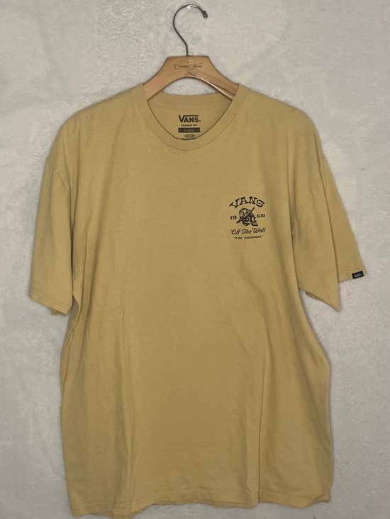 Vans Other - Vans Men's Size XL Mustard Yellow Chest Logo Short Sleeve Tee